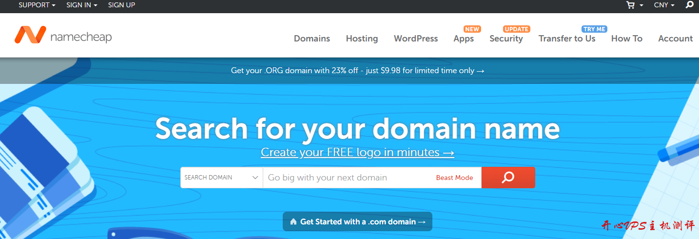 Namecheap注册com域名优惠46% 注册net域名优惠31%-国外主机测评