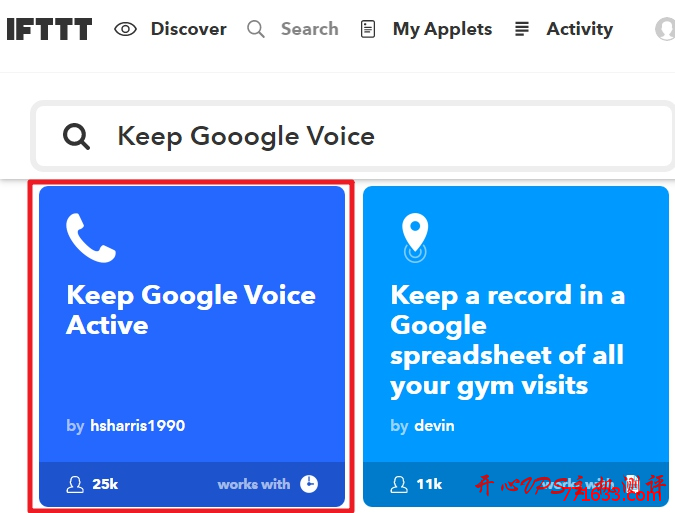 Google Voice保号教程之IFTTT 定时拨打GV号码