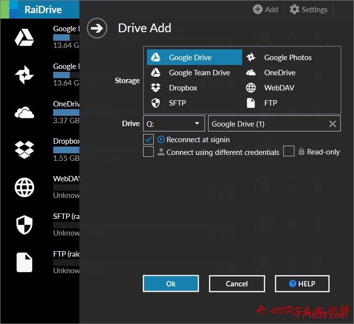网盘映射为本地磁盘软件- RaiDrive  支持Google Drive、OneDrive等-国外主机测评