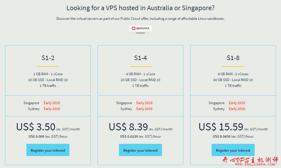 OVH - 将重新推出新加坡和悉尼机房VPS