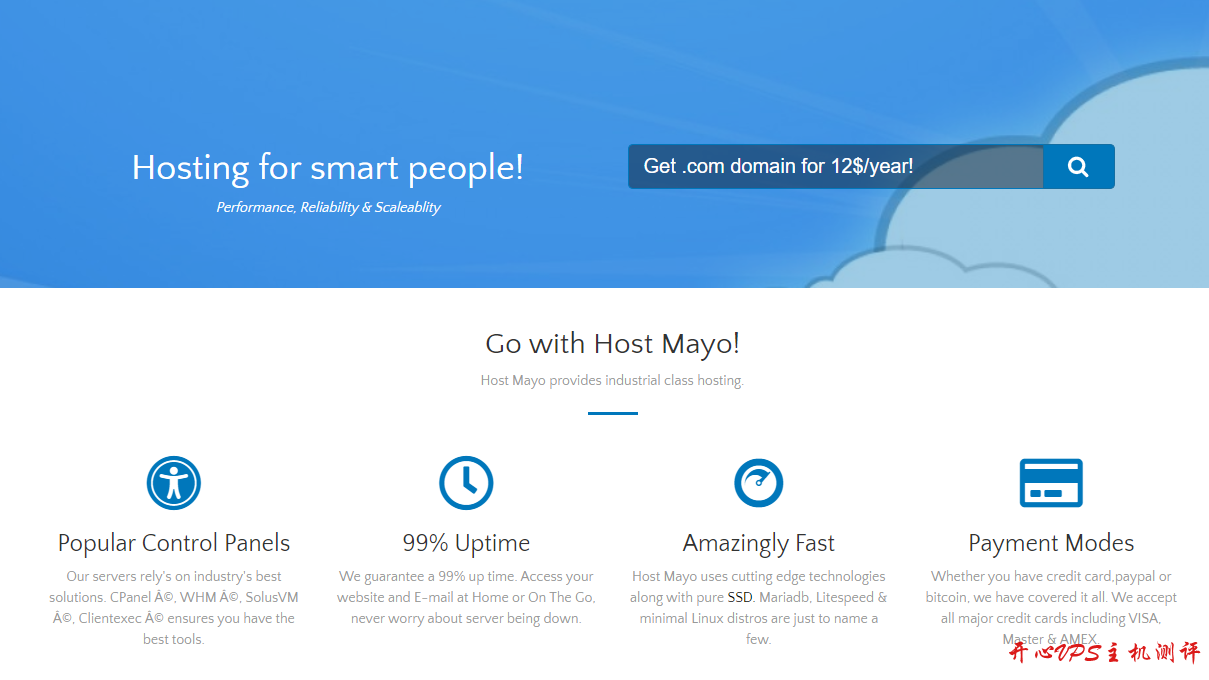 OVZ的别买-HostMayo：$2/月/512M内存/2T流量 美国洛杉矶-国外主机测评