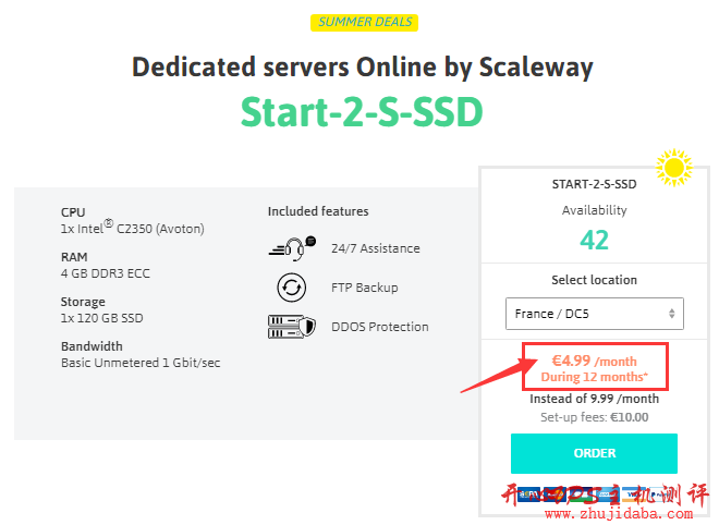 Online - Summer Deals Start-2-S系列 月付€4.99-国外主机测评