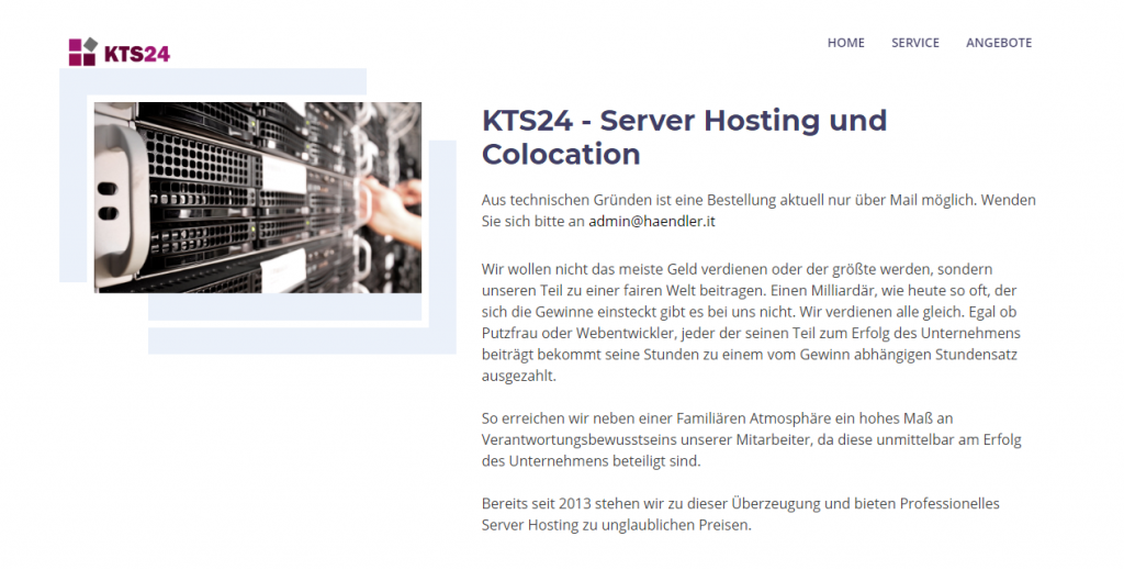 一般-KTS24：€2.5/月/4G内存/25GB SSD硬盘/1Gbps/5TB流量/DDOS/KVM/德国插图