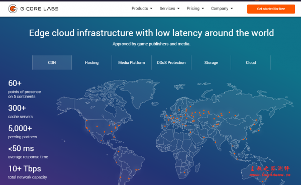 gcorelabs：€4.49/月，新加坡VPS，50Mbps带宽，KVM系列/512M内存/20gSSD/500g流量