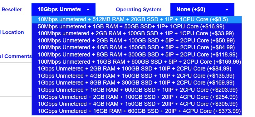 FDCServers：$1.98/月/256MB内存/10GB SSD空间/不限流量/5Mbps-10Gbps端口/KVM/香港/日本/新加坡/NTT