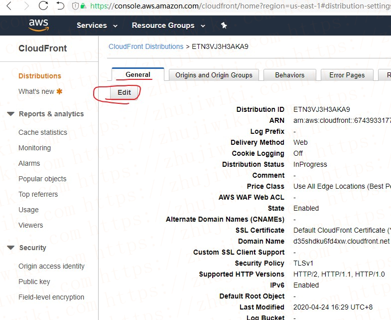 AWS CloudFront（AWS CDN）设置、使用教程；为WordPress加速