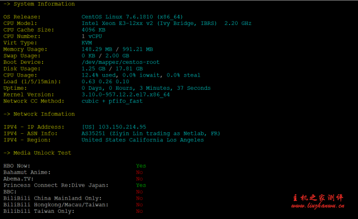 丽萨主机：1核/1G/10G SSD/100G流量/10Mbps/洛杉矶CN2 GIA/月付18元，附测评