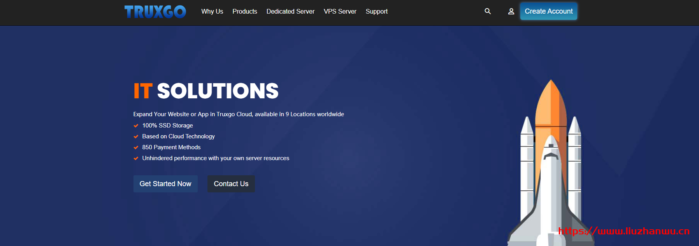 Truxgo Servers：$12/月/512MB内存/20GB SSD空间/不限流量/100Mbps带宽/KVM/韩国/日本/新加坡
