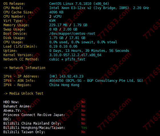 #双十一#逸云：1核/1G/20G/200G流量/10Mbps/香港CN2 GIA/年付198元，附测评数据