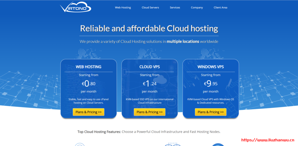 #福利#Virtono：1欧元每月的VPS，1欧元每年的虚拟主机，本站已经解锁，现分享给大家-国外主机测评