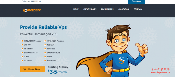 【黑五】GeorgeDatacenter：$12/年/1GB内存/30GB SSD空间/不限流量/1Gbps端口/Vmware/洛杉矶/芝加哥-国外主机测评