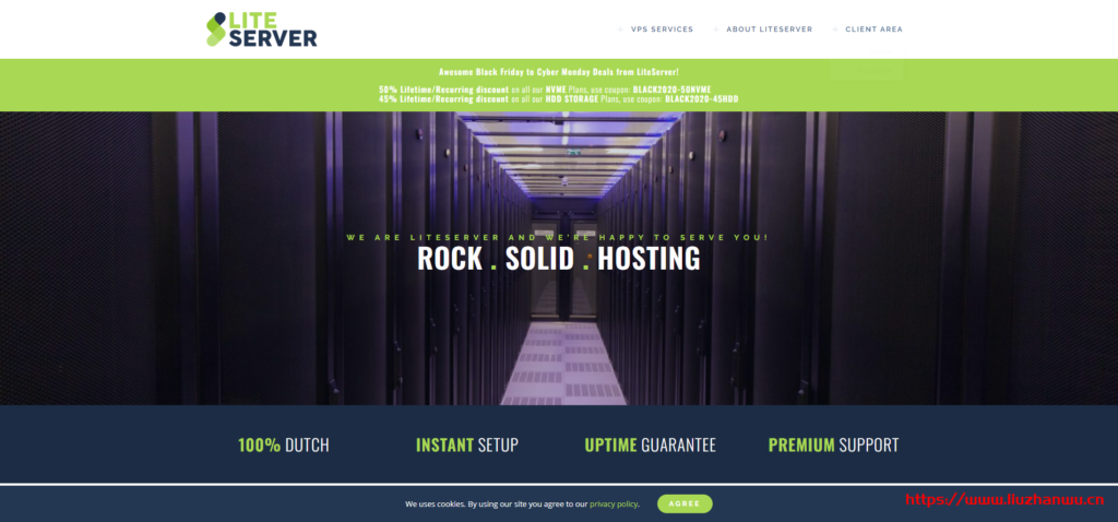 【黑五】LiteServer：€2.5/月/2核/2GB内存/40GB NVME空间/10TB流量/1Gbps端口/KVM/荷兰-国外主机测评