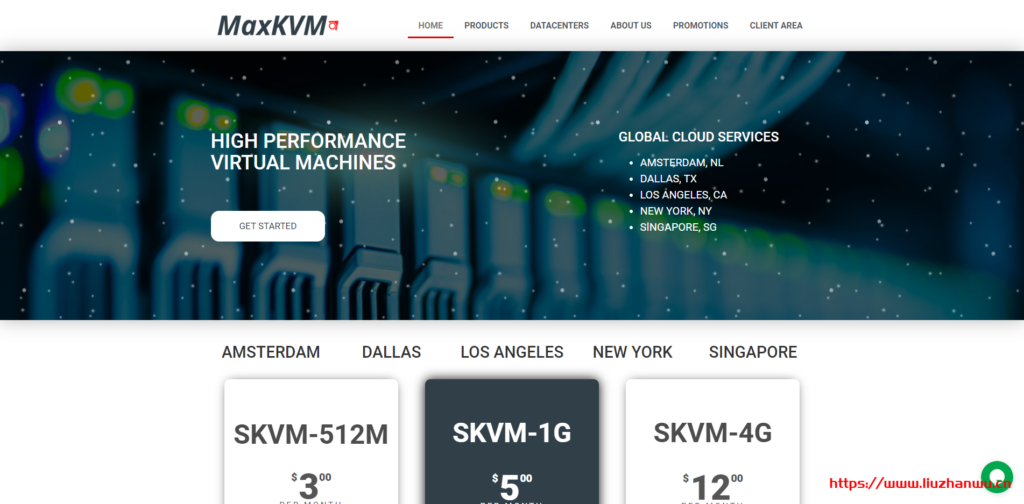 MaxKVM： $18/年/AMD EPYC/256MB内存/7GB NVMe空间/250GB流量/1Gbps端口/KVM/洛杉矶/纽约/达拉斯/荷兰