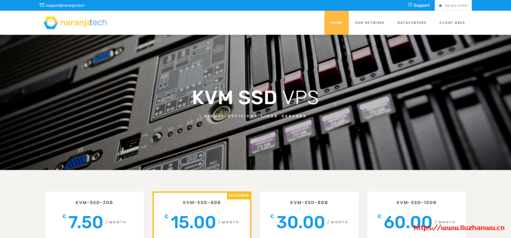 Naranjatech：€12/年/AMD EPYC 7542/1GB内存/15GB NVMe空间/2TB流量/1Gbps端口/KVM/荷兰