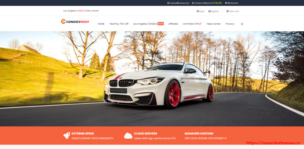 #投稿#CoNoov：联通VIP线路/洛杉矶10GBps端口/AMD处理器/自带DDOS防御/免费体验/年付7折