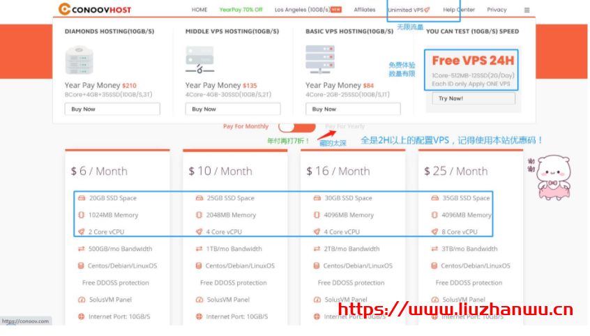 #投稿#CoNoov： 联通VIP线路不掉包·洛杉矶10GBps端口·AMD处理器·自带DDOS防御·免费体验·年付7折,多IP