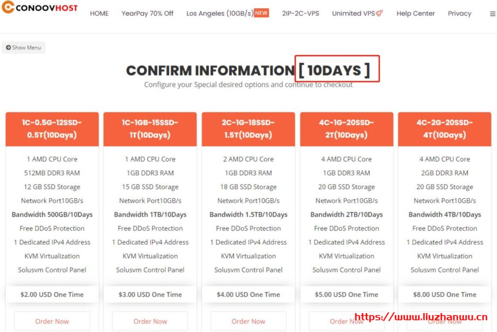 #投稿#CoNoov： 联通VIP线路不掉包·洛杉矶10GBps端口·AMD处理器·自带DDOS防御·免费体验·年付7折,多IP