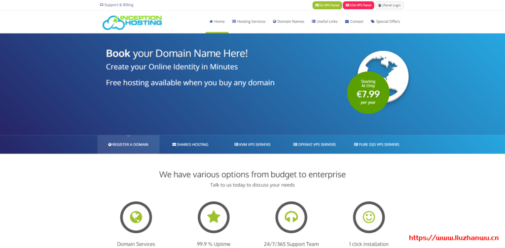 inceptionhosting：€15/年，英国VPS，1G内存/2核(e3-1270v6)/30gNVMe/1T流量，免费DirectAdmin授权-国外主机测评