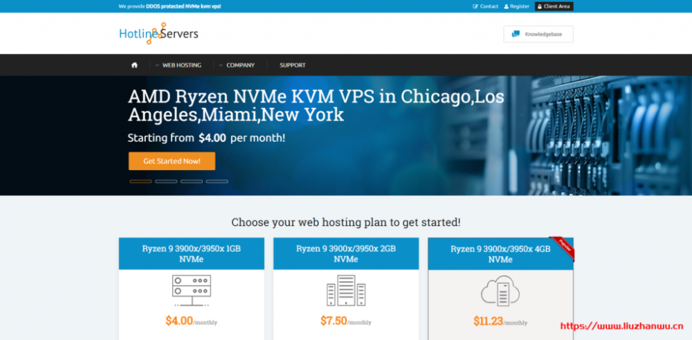 hotlineservers：$2/月/2核/512MB内存/500GB空间/5TB流量/1Gbps端口/KVM/洛杉矶/芝加哥/纽约/迈阿密插图
