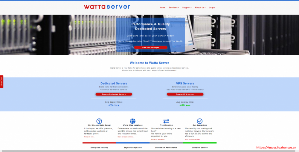 WattaServer：$24/年/1GB内存/10GB SSD空间/1TB流量/1Gbps端口/DDOS/KVM/西雅图/芝加哥/达拉斯插图
