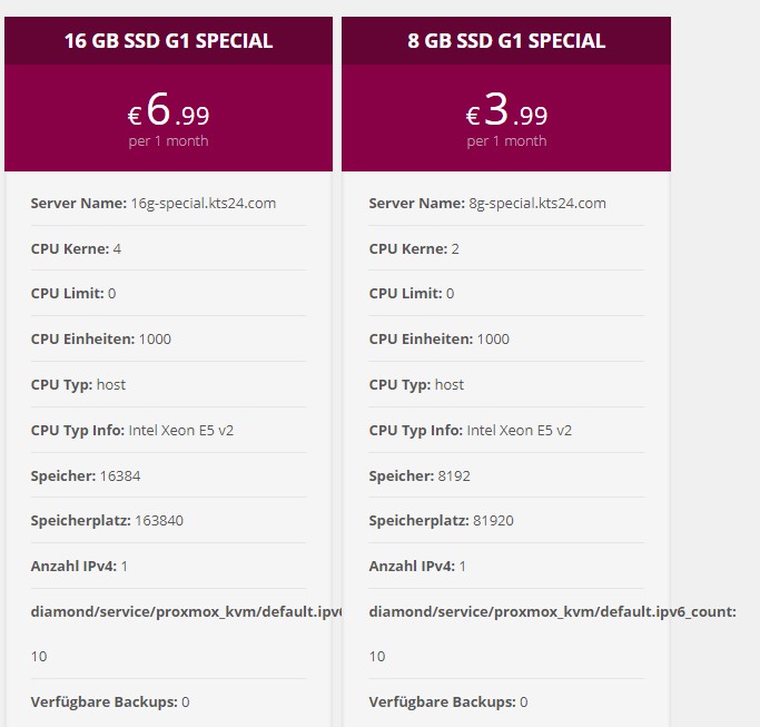 KTS24：€3.99/月/2核/8G内存/80GB SSD空间/不限流量/1Gbps端口/DDOS/KVM/荷兰插图1