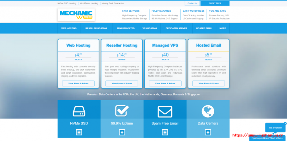 MechanicWeb：美国达拉斯高频云服务器5.3GHz，免费DirectAdmin/异地备份【附Geekbench跑分】插图