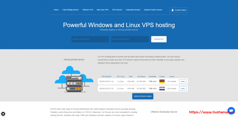 VirtVPS：抗投诉瑞士VPS上线/可选Windows系统/1核1G内存25GB存储/1Gbps端口月流量1TB/10美元/月插图