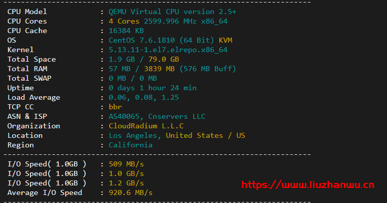 cloudpowerall：洛杉矶回程100M AS9929线路，月付4..99刀，简单测评插图1