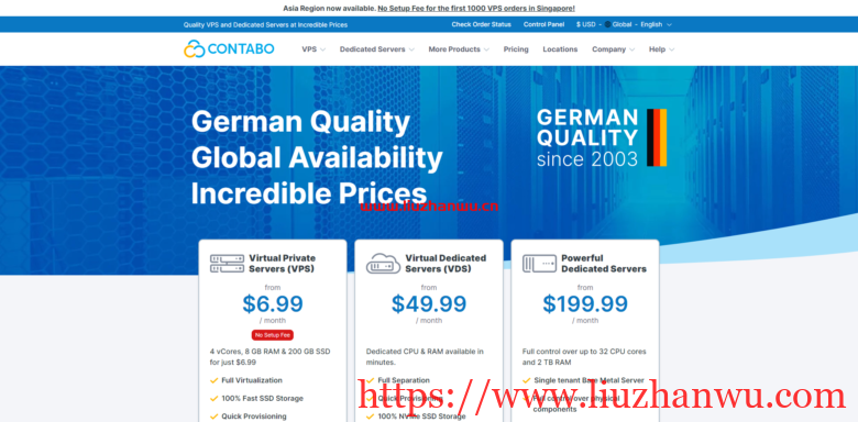 Contabo:西雅图VPS/最具性价比VPS/4核8G内存200G SSD/€4.99/月起-国外主机测评