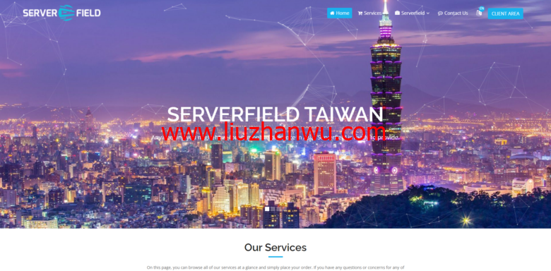 serverfield：台湾VPS，带宽升级，1核/1G/100M带宽，月付$16.99 USD插图