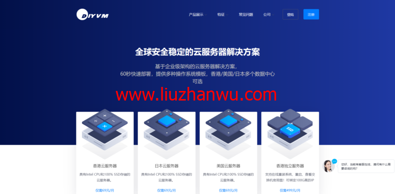 DiyVM：香港vps/日本vps/洛杉矶vps，CN2线路VPS，2核/2G内存月付50元起插图