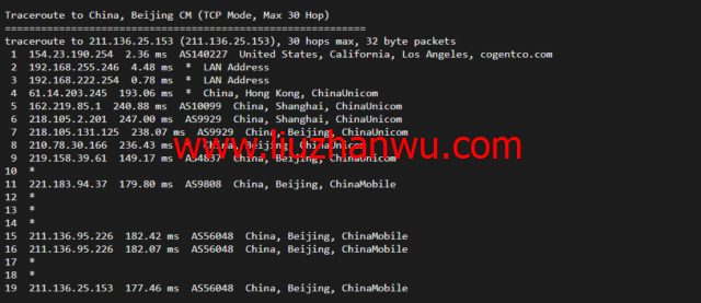 华纳云：cn2 gia+AS9929，美国云服务器简单测评插图19