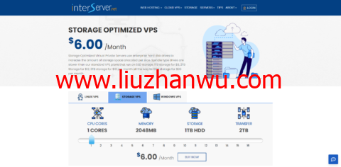 InterServer：美国大硬盘VPS，存储VPS，可选洛杉矶、纽约和新泽西机房，折后月付$4.8起-国外主机测评