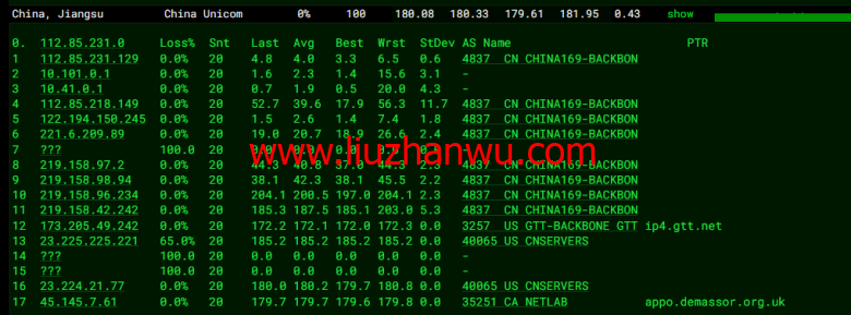 稳爱云：美国cera大宽带，联通AS4837线路，1核/1G内存/20G硬盘/500G流量/200M带宽，月付30元起插图13