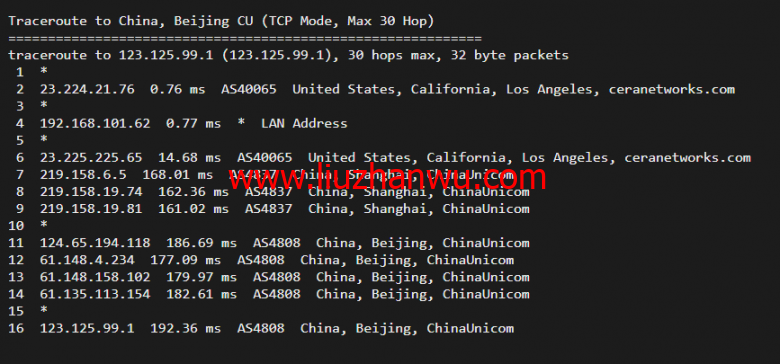 稳爱云：美国cera大宽带，联通AS4837线路，1核/1G内存/20G硬盘/500G流量/200M带宽，月付30元起插图18