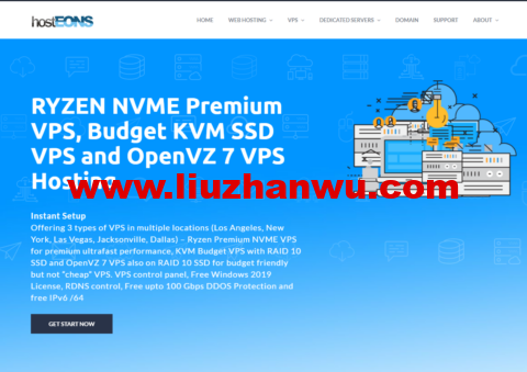 #四周年庆#Hosteons：美国KVM VPS 75折优惠，低至$15.75/年起，OpenVZ 7 VPS 5折优惠低至$13.50/年起-国外主机测评