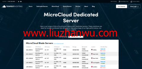Tempest：高防服务器，E3-1240 v2/16GB内存/800GB SSD硬盘/10Gbps不限流量/DDOS秒解，$80.00/月起，可选美国/日本/新加坡/荷兰/伦敦机房-国外主机测评