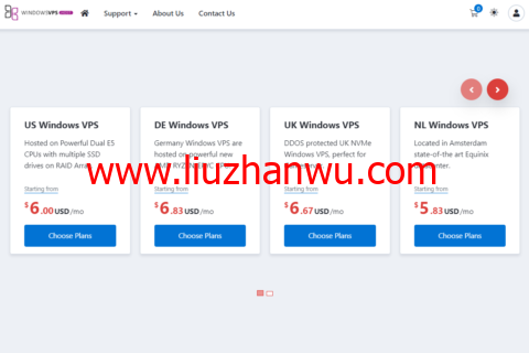 WindowsVPS：美国vps，1核/2G内存/25GB SSD硬盘/不限流量/1Gbps，$7/月起，可选美国/德国/英国/荷兰机房windows vps-国外主机测评