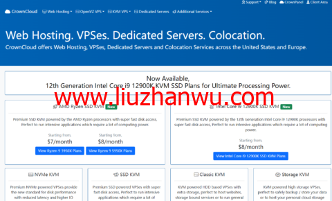 CrownCloud：美国vps，洛杉矶QN机房，AMD Ryzen 9 3950X系列vps，$7/月起，AMD Ryzen 9 5950X 系列vps，$8/月起-国外主机测评