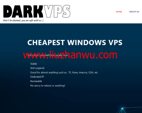 DarkVPS：便宜windows vps，加拿大机房，1核/1GB内存/30GB SSD硬盘/不限流量/100Mbps带宽，$4/月起-国外主机测评