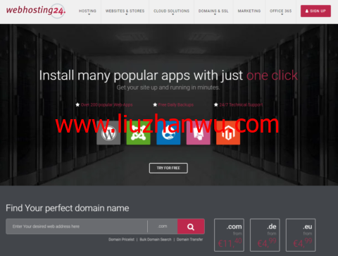 Webhosting24：1核@AMD Ryzen 3900/512MB内存/7GB NVMe硬盘/250GB流量/1Gbps带宽，€15/年起，可选日本东京/新加坡机房-国外主机测评