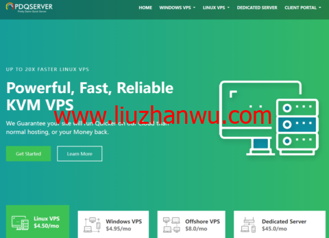 pdqserver：美国windows vps，1核/2G内存/20GB SSD硬盘/不限流量/1Gbps带宽，$5.50/月起插图