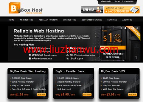 BigBoxHost：美国便宜vps，北卡机房，1核/256M被查/20G硬盘/200G流量/1Gbps带宽，$2.95/月起，另可选印度/加拿大/德国/英国机房-国外主机测评