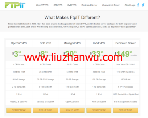 FTPit：美国OpenVZ VPS，2核/512MB内存/30GB硬盘/1TB流量/100Mbps带宽，$1.99/月起，6大机房可选-国外主机测评