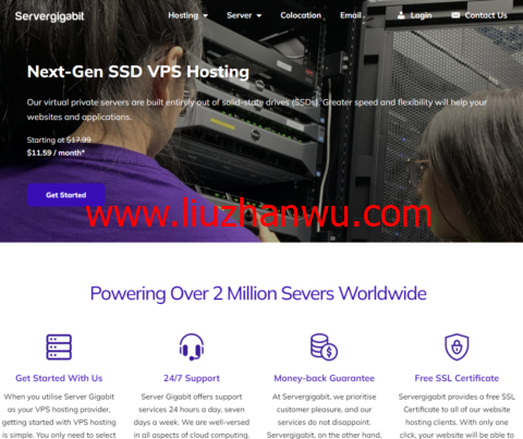 Servergigabit：马来西亚kvm vps，1核/1G内存/20G硬盘/不限流量/100Mbps带宽，$7.59/月起，可选windows插图