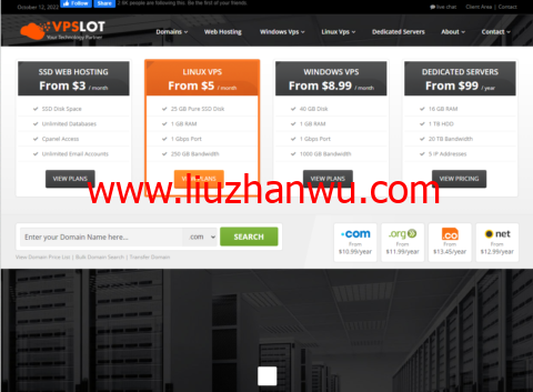 VpsLot：美国和欧洲windows vps，3核/3G内存/40G SSD/300 GB流量/1Gbps带宽，$14.99/月起-国外主机测评