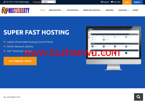 Host Liberty：国外VPS，多达30个数据中心，免费Windows，包括香港、日本、新加坡和很多冷门机房，$5.99 /月起-国外主机测评