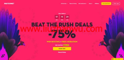 #Beat the Rush#FastComet：共享主机高达75%优惠，云VPS和专用CPU服务器高达30%优惠-国外主机测评