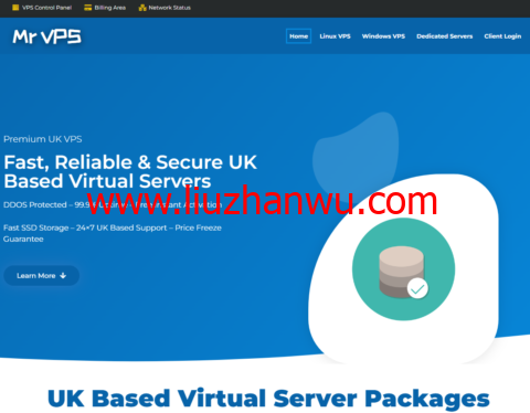 VPS.MR：英国vps，2核/8GB内存/75GB SSD/10TB流量/10Gbps带宽，£9.99/月起插图