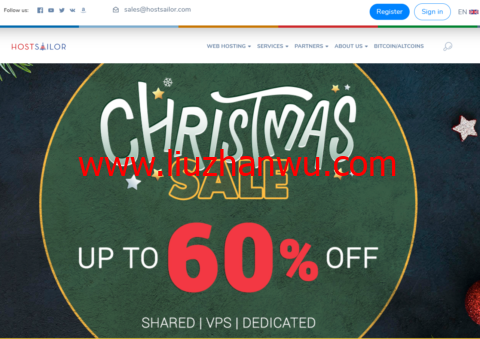 HostSailor：新年优惠，Linux KVM VPS月付5折，年付4折，独立服务器优惠15%-国外主机测评